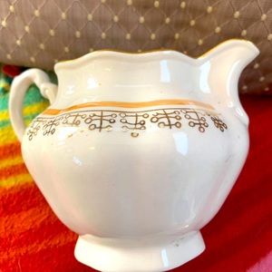 VINTAGE POLAND  STAMPED Porcelain Sugar& Creamer